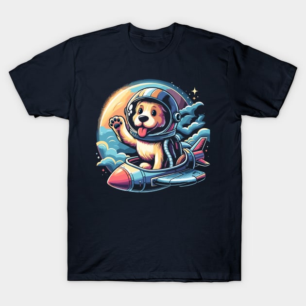 Rocket Dog: An Adventure in Interstellar Woofs T-Shirt by Thewondercabinet28